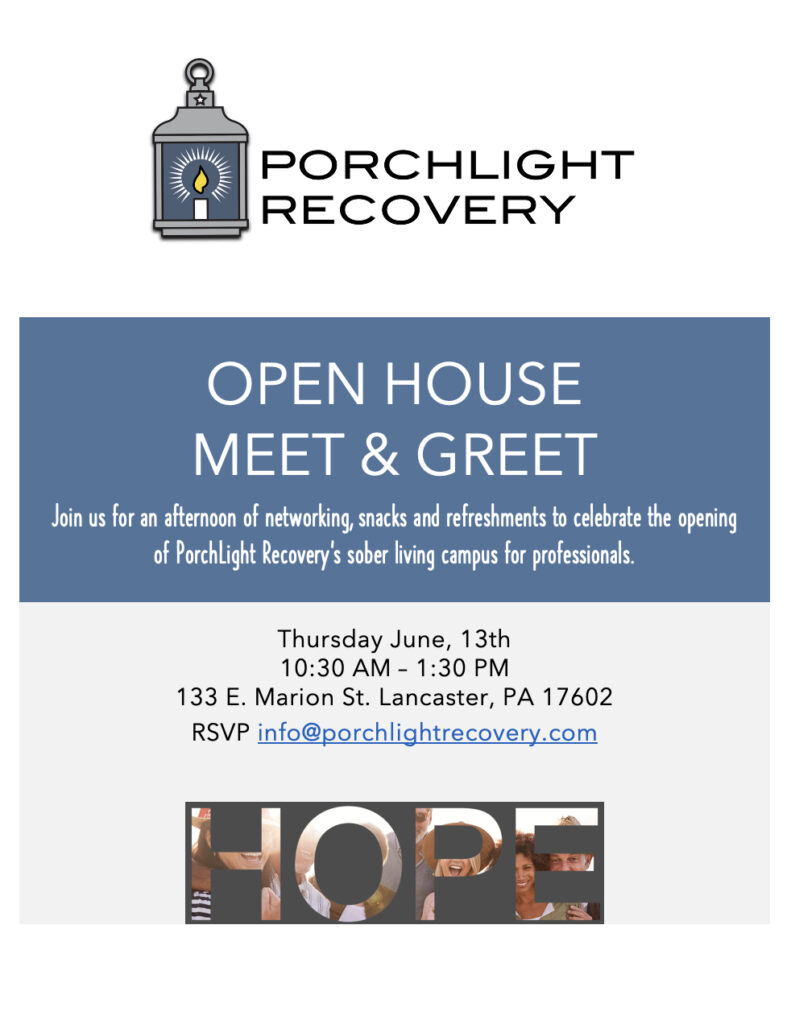 PorchLight Recovery Open House