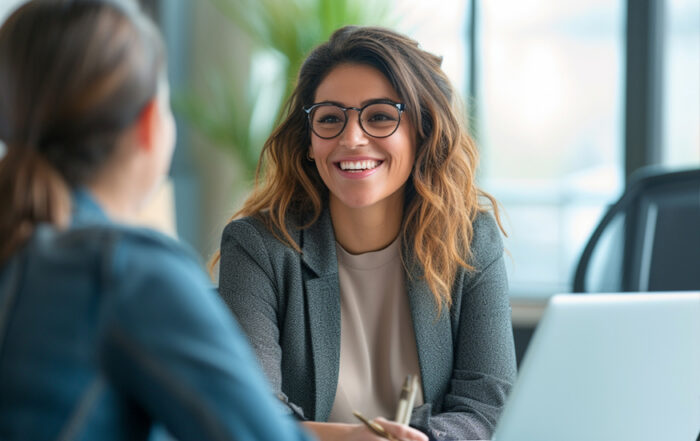 Woman attending a job interview after addiction recovery support in Lancaster PA